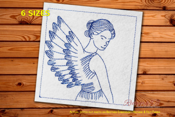 Angels of Mercy Bluework: A Graceful Embroidery Design