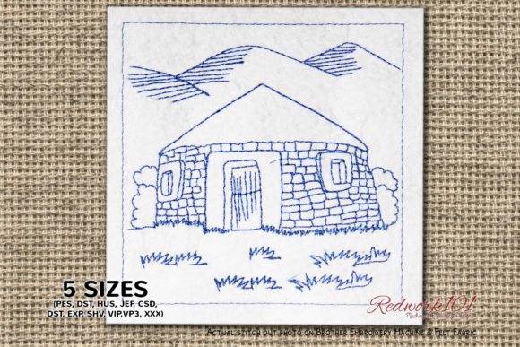 Choza African Redwork: A Seasonal Embroidery Gem