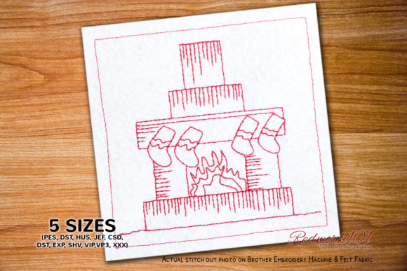Christmas Heater Bluework: A Charming Embroidery Design