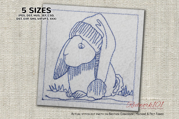 Christmas Small Bunny: A Charming Embroidery Design
