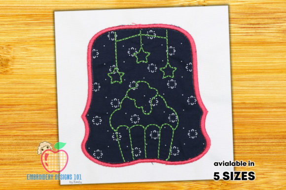 Cup Cake with the Stars Applique Review