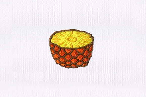 Cut Pineapple: A Fresh Embroidery Design for Business