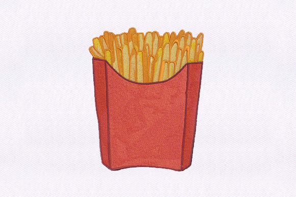 French Fries Design: A Fun and Versatile Embroidery Choice