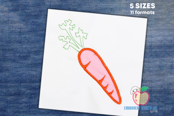 Fresh Orange Carrot Applique: A Seasonal Delight
