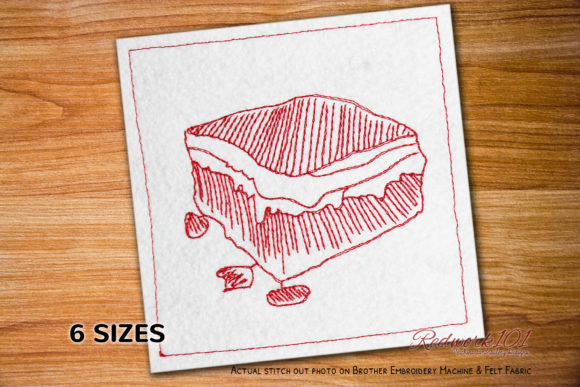 Gooey Brownies Machine: A Sweet Embroidery Delight