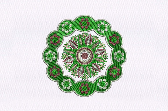 Green Quilting Design: A Sophisticated Embroidery Choice
