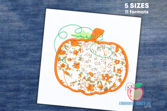 Halloween Pumpkin Applique: A Festive Touch