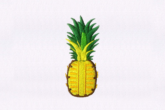 Pineapple: A Sweet and Playful Embroidery Design