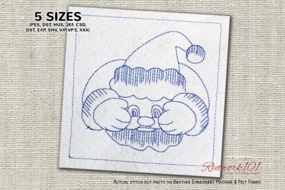 Santa Claus with Hands: A Versatile Embroidery Design
