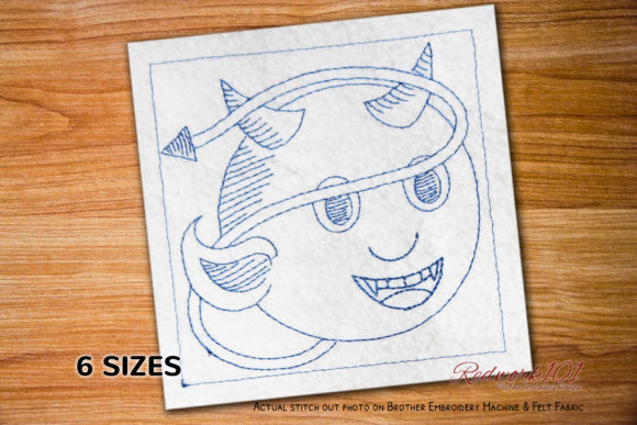 Satan's Face Bluework: A Bold Embroidery Choice