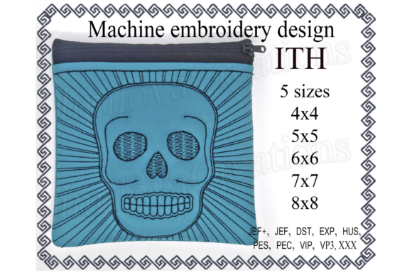 Skull Zippered Bag - In The Hoop Review